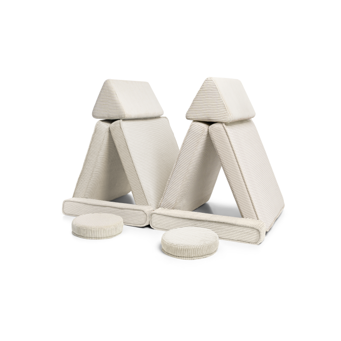 Vanille Cord-Playsofa – multifunktionales Kindersofa zum Spielen und Relaxen